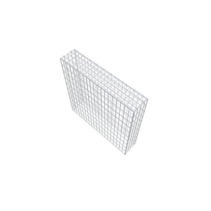 Typ 3 påbyggnadsgabion 100 cm x 100 cm x 20 cm (L x H x D), maskstorlek 5 cm x 10 cm, C-ring