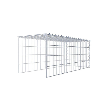 Extra gabion typ 4 100 cm x 40 cm x 40 cm (L x H x D), maskstorlek 5 cm x 10 cm, spiral