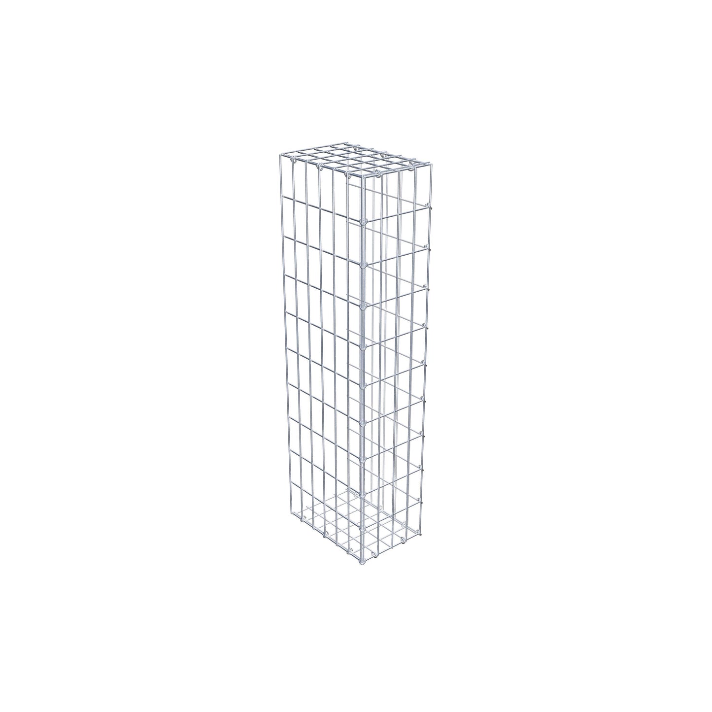 Opzetpaal type 2 100 cm x 30 cm x 20 cm, maaswijdte 5 cm x 10 cm, C-ring