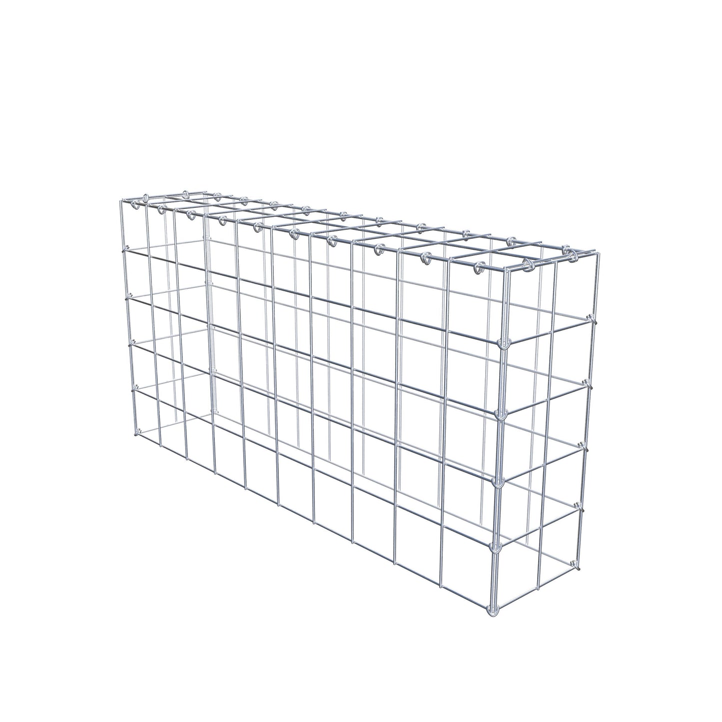 Type 3 oplegkorf 100 cm x 50 cm x 20 cm (L x H x D), maaswijdte 10 cm x 10 cm, C-ring