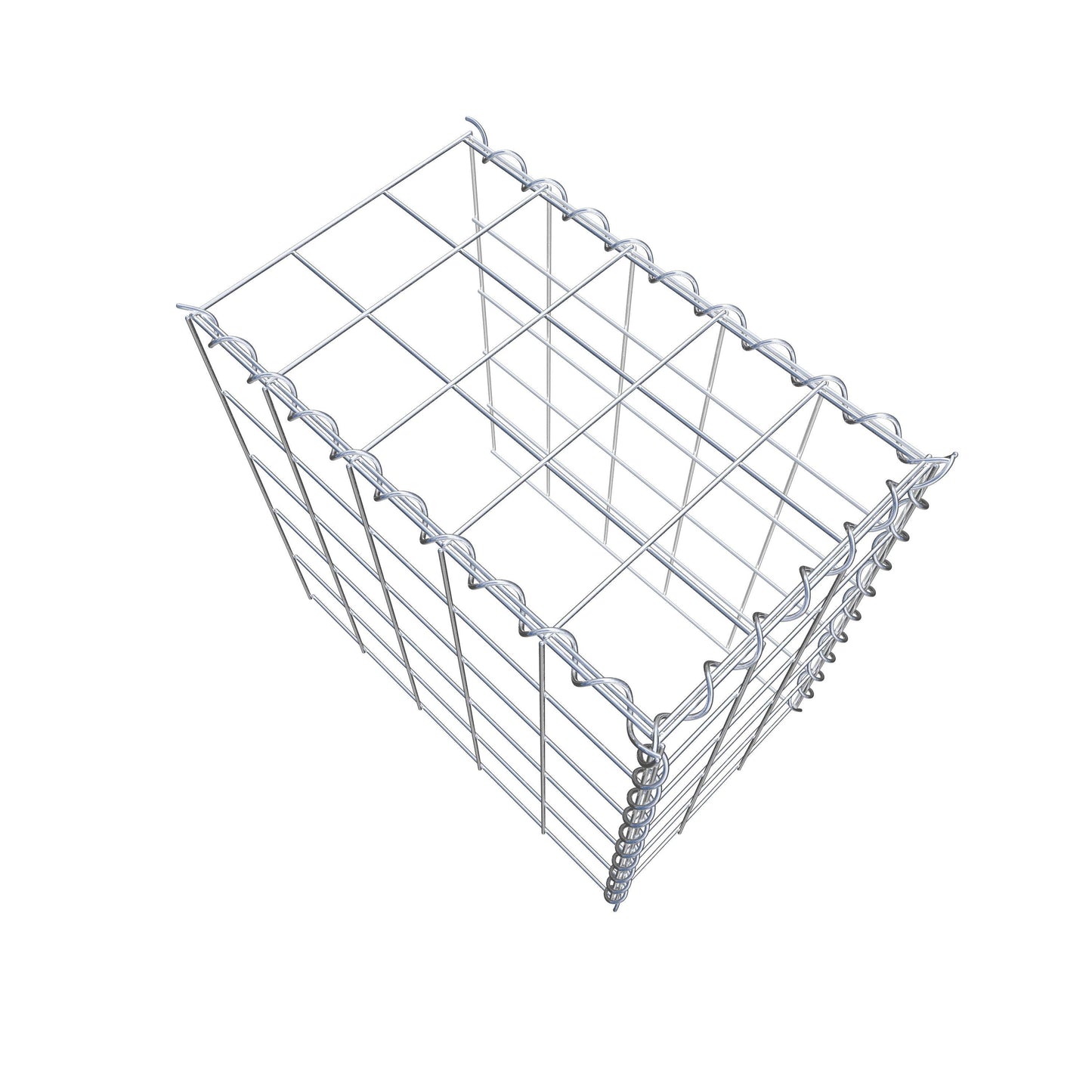 Gavión adicional tipo 4 50 cm x 50 cm x 30 cm (L x A x P), malla 10 cm x 10 cm, en espiral