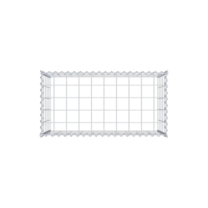 Aangegroeide schanskorf type 3 100 cm x 50 cm x 50 cm (L x H x D), maaswijdte 10 cm x 10 cm, spiraal