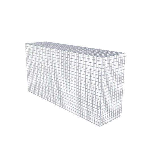 Gabion 200 cm x 100 cm x 50 cm (L x H x D), mesh size 5 x 5 cm, spiral ring