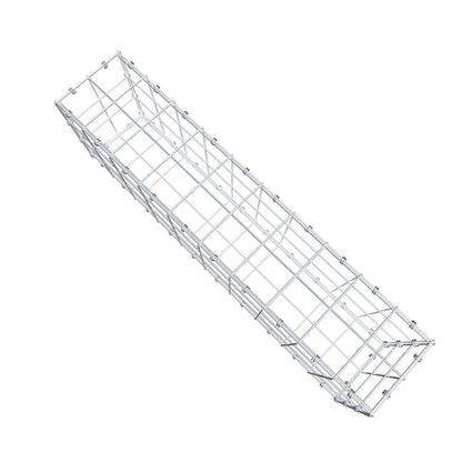 Schanskorf 100 cm x 30 cm x 20 cm (L x H x D), maaswijdte 10 x 10 cm, spiraalring
