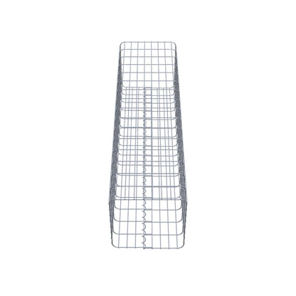 Schanskorfzuil, hoekig 42 cm x 42 cm, 160 cm hoog, MW 5 cm x 10 cm
