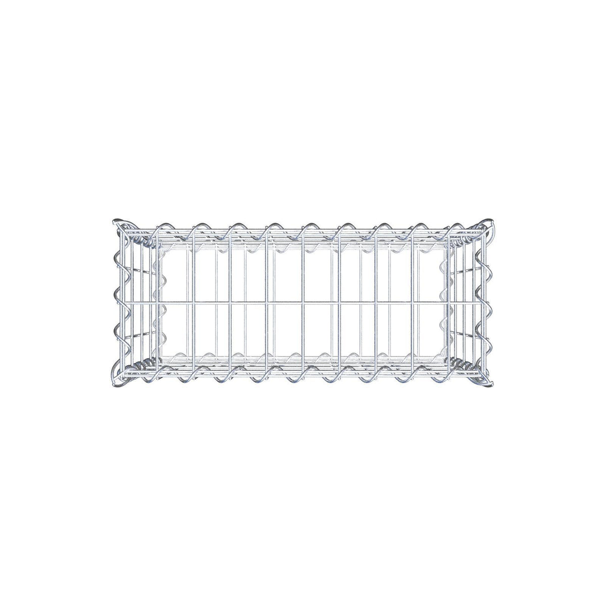 Gabion 50 cm x 40 cm x 20 cm (L x H x D), mesh size 5 cm x 10 cm, spiral