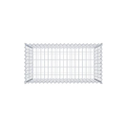 Gabion 100 cm x 70 cm x 50 cm (L x H x P), mailles 5 cm x 10 cm, spirale