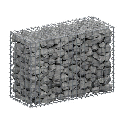Gabion 100 cm x 70 cm x 40 cm (L x H x P), mailles 5 cm x 5 cm, spirale