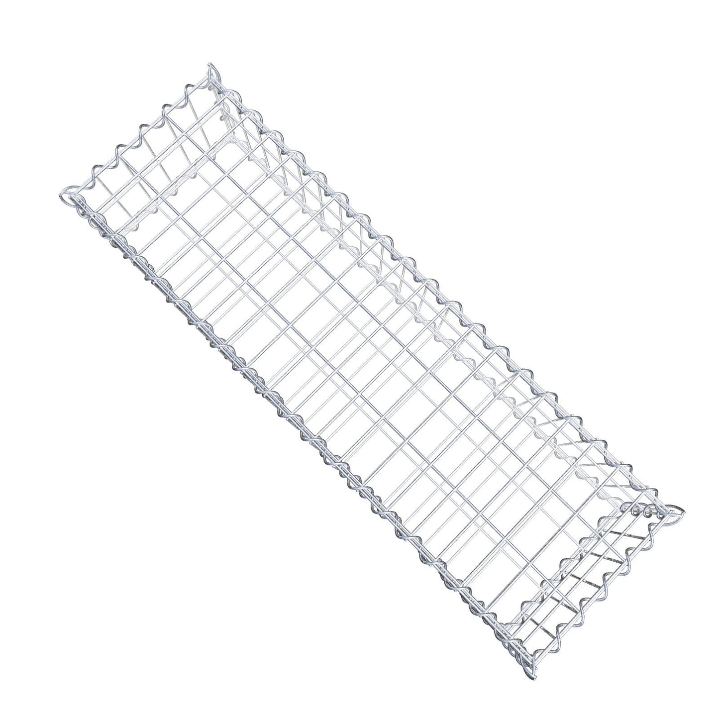 Gabbione 100 cm x 20 cm x 30 cm (L x H x P), maglia 5 cm x 10 cm, spirale