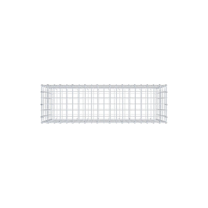 Schanskorf 100 cm x 60 cm x 30 cm (L x H x D), maaswijdte 5 cm x 10 cm, C-ring