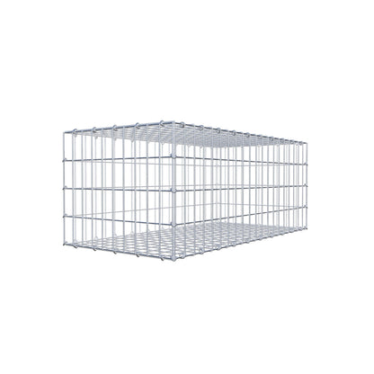 Gavión 100 cm x 40 cm x 50 cm (L x A x P), luz de malla 5 cm x 10 cm, anillo en C