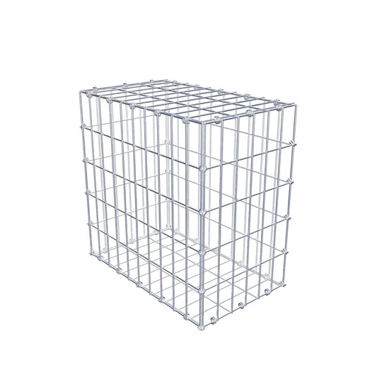 Gabbione 50 cm x 50 cm x 30 cm (L x H x P), maglia 5 x 10 cm, anello a spirale