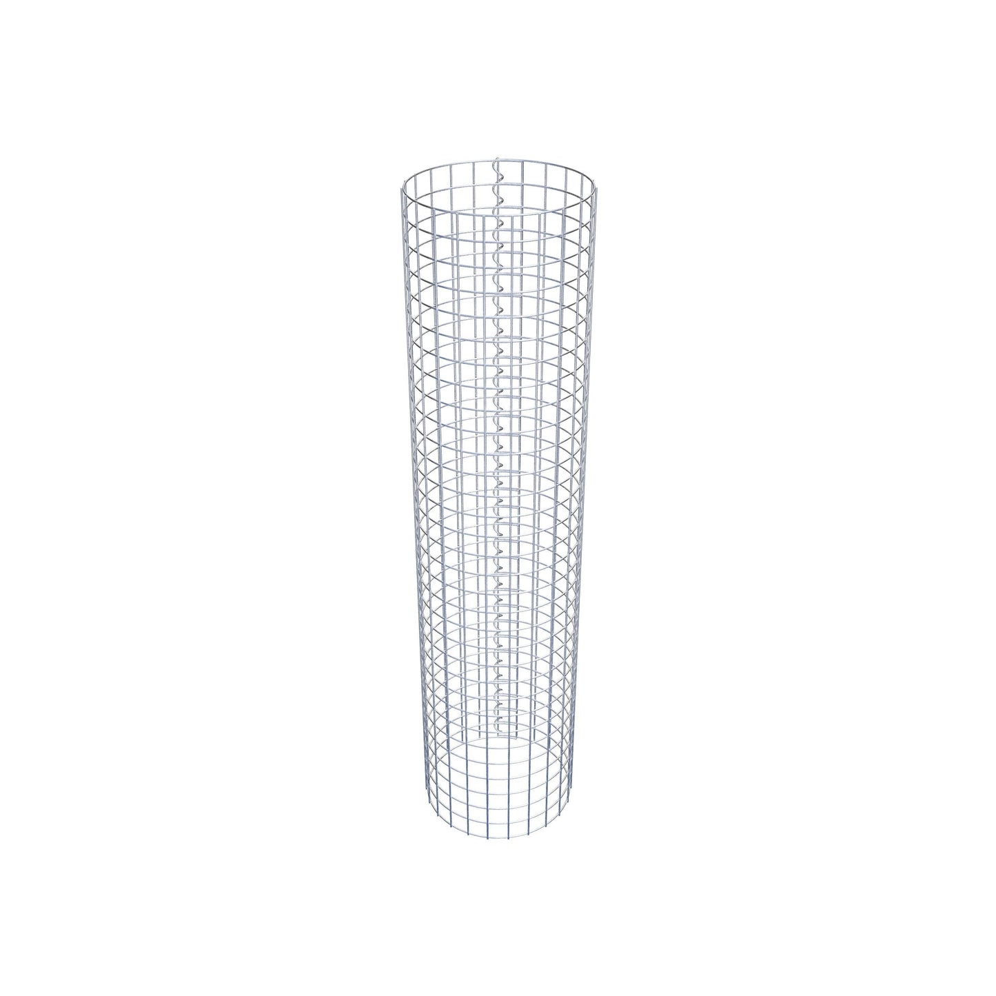 Colonne de gabion ronde 37 cm de diamètre, 160 cm de hauteur, mailles de 5 cm x 5 cm