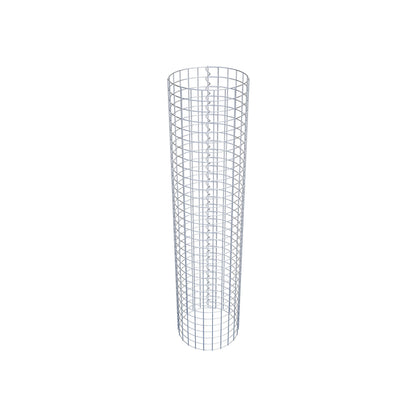 Colonne de gabion ronde 37 cm de diamètre, 160 cm de hauteur, mailles de 5 cm x 5 cm