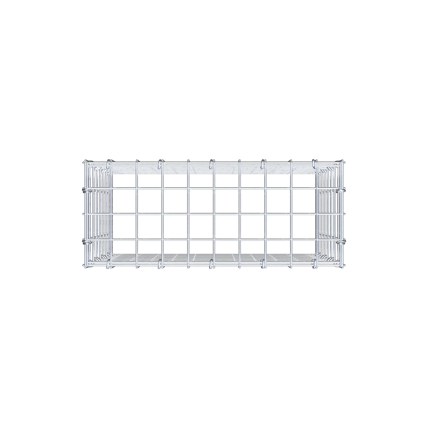 Monteret gabion type 3 50 cm x 40 cm x 20 cm (L x H x D), maskestørrelse 5 cm x 5 cm, C-ring