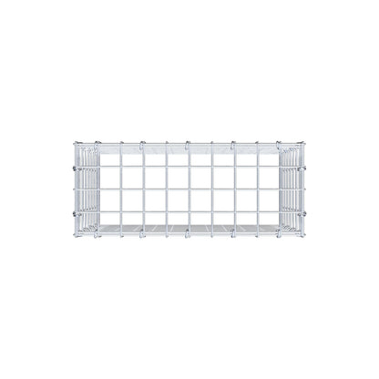Monteret gabion type 3 50 cm x 40 cm x 20 cm (L x H x D), maskestørrelse 5 cm x 5 cm, C-ring