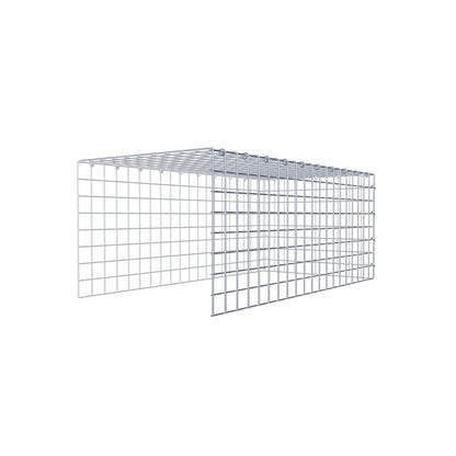 Add-on schanskorf type 4 100 cm x 40 cm x 50 cm (L x H x D), maaswijdte 5 cm x 5 cm, C-ring