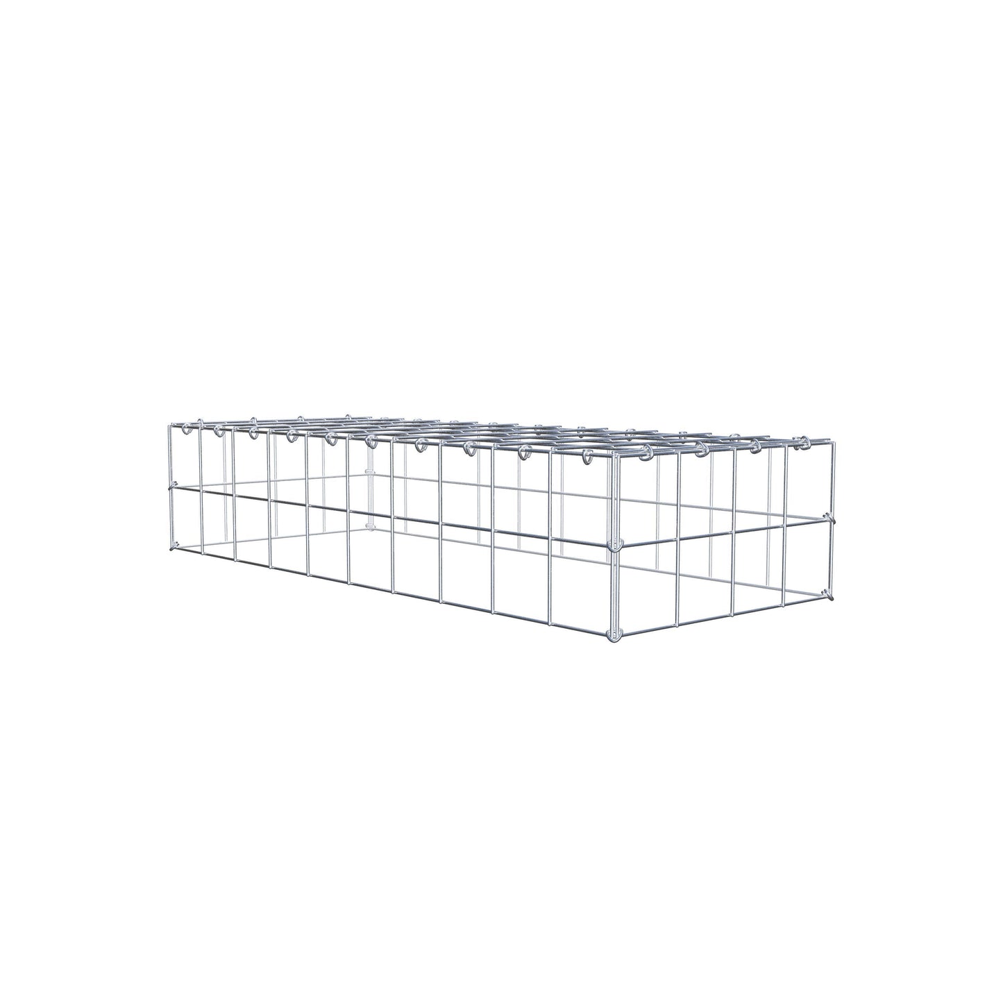 Gabião Tipo 3 100 cm x 20 cm x 40 cm (C x A x P), malhagem 10 cm x 10 cm, anel C