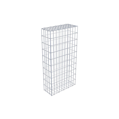 Gavión 100 cm x 20 cm x 50 cm (L x A x P), luz de malla 5 cm x 10 cm, anillo en C