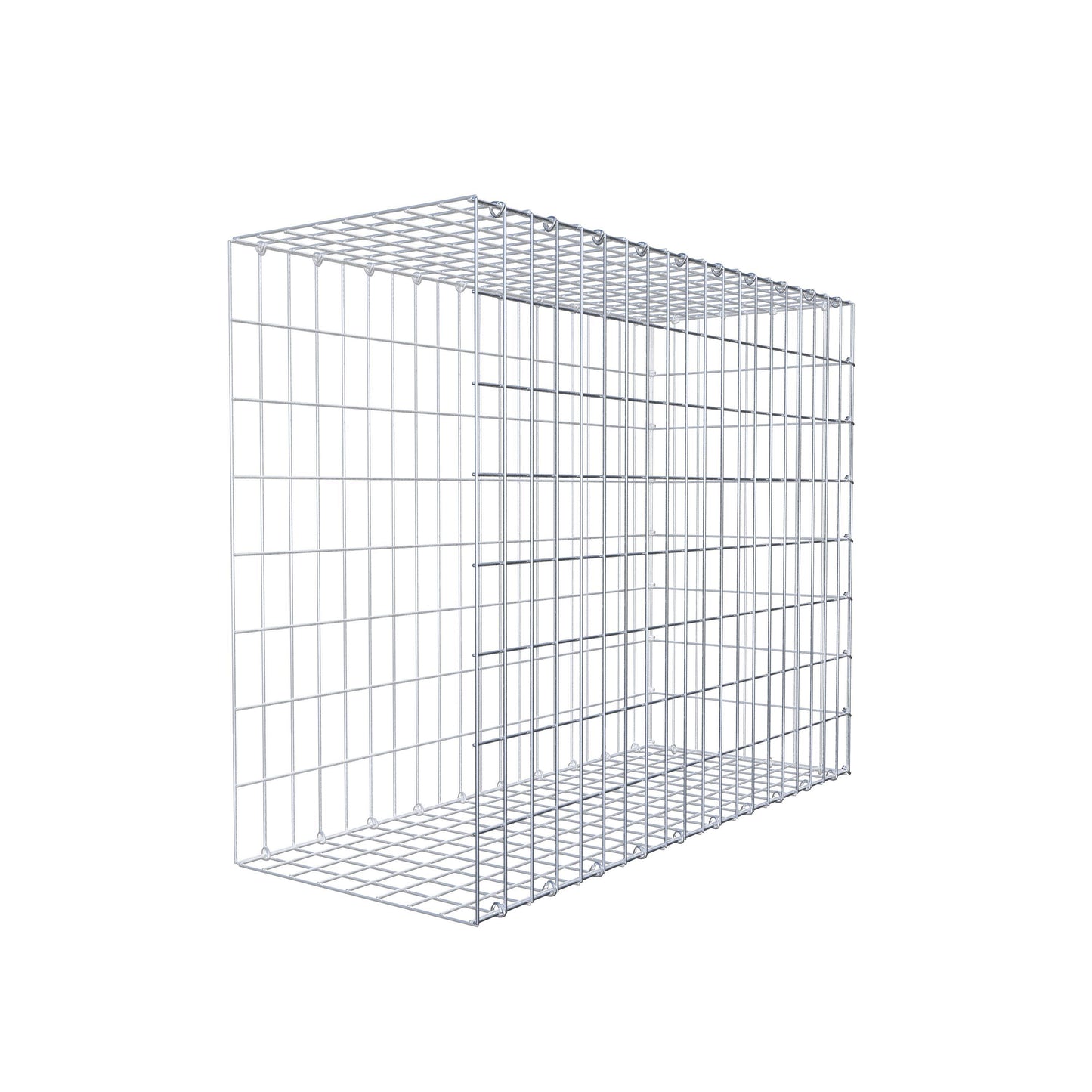 Opzetpaal type 2 100 cm x 80 cm x 40 cm, maaswijdte 5 cm x 10 cm, C-ring