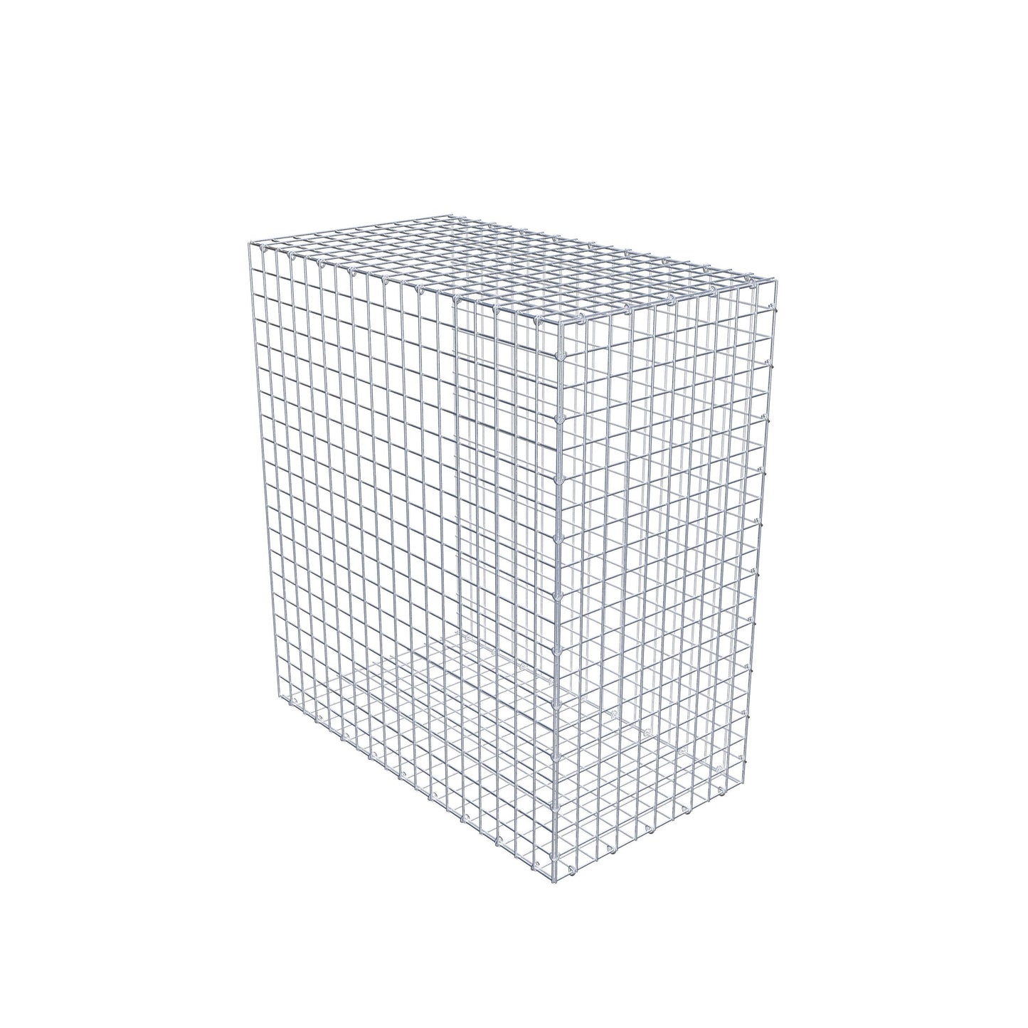 Typ 2 påbyggnadsgabion 100 cm x 90 cm x 50 cm (L x H x D), maskstorlek 5 cm x 5 cm, C-ring