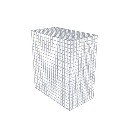 Typ 2 påbyggnadsgabion 100 cm x 90 cm x 50 cm (L x H x D), maskstorlek 5 cm x 5 cm, C-ring
