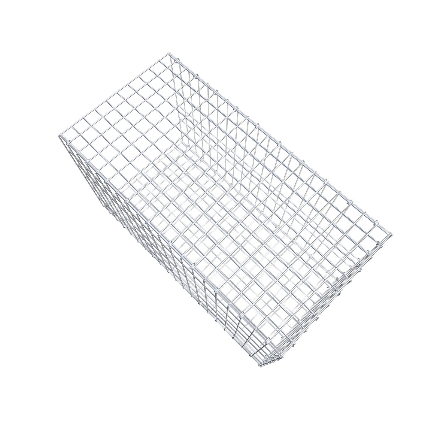 Opzetpaal type 2 100 cm x 60 cm x 50 cm, maaswijdte 5 cm x 10 cm, C-ring