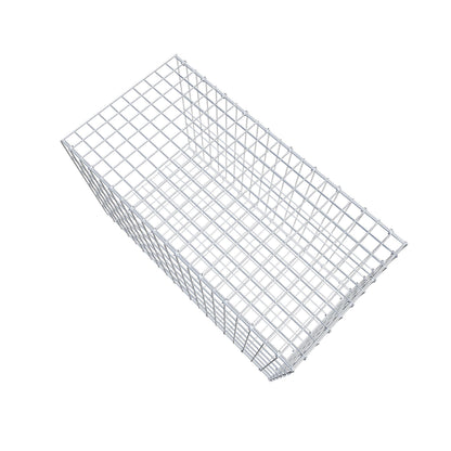 Opzetpaal type 2 100 cm x 60 cm x 50 cm, maaswijdte 5 cm x 10 cm, C-ring