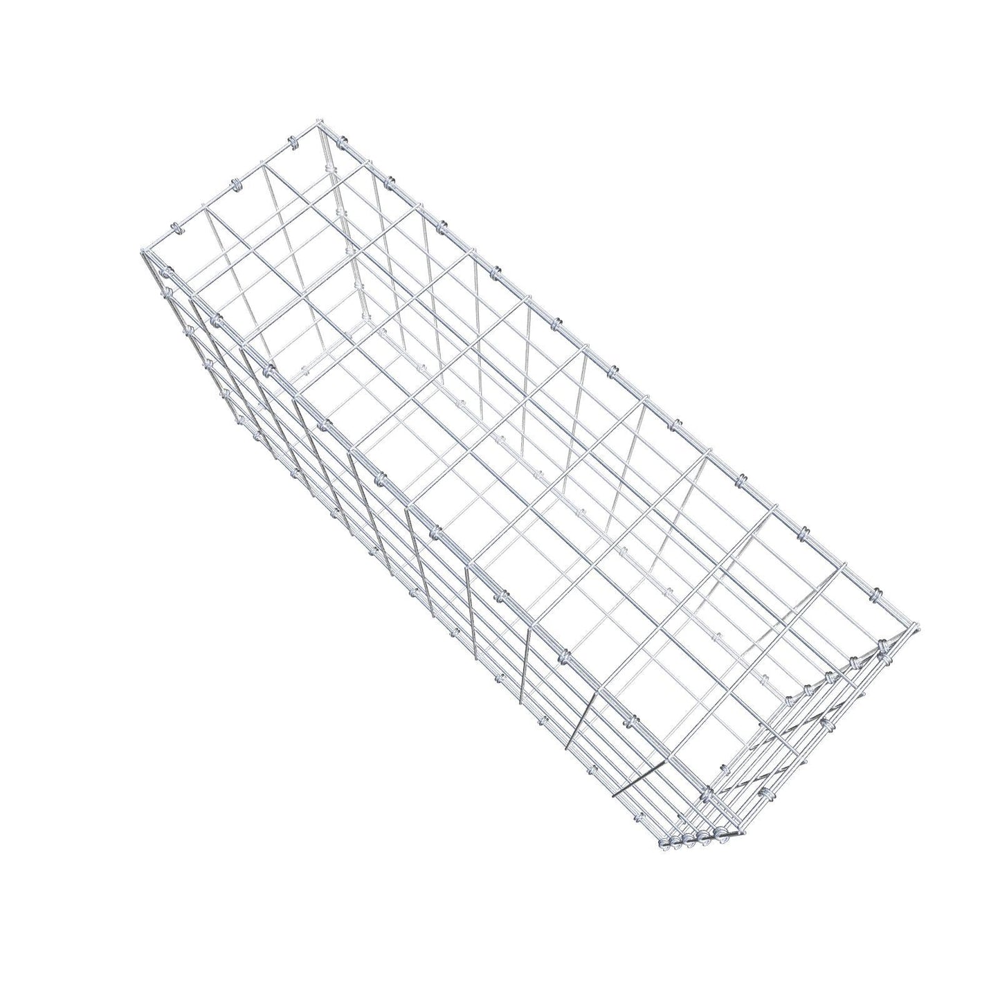 Schanskorf 100 cm x 50 cm x 30 cm (L x H x D), maaswijdte 10 x 10 cm, spiraalring