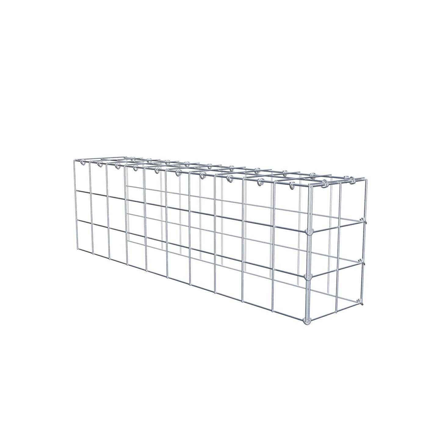 Add-on schanskorf type 4 100 cm x 30 cm x 20 cm (L x H x D), maaswijdte 10 cm x 10 cm, C-ring