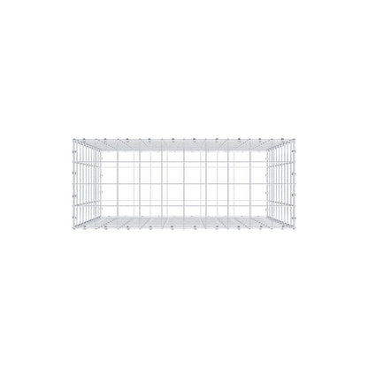 Schanskorf 100 cm x 100 cm x 40 cm (L x H x D), maaswijdte 10 x 10 cm, spiraalring