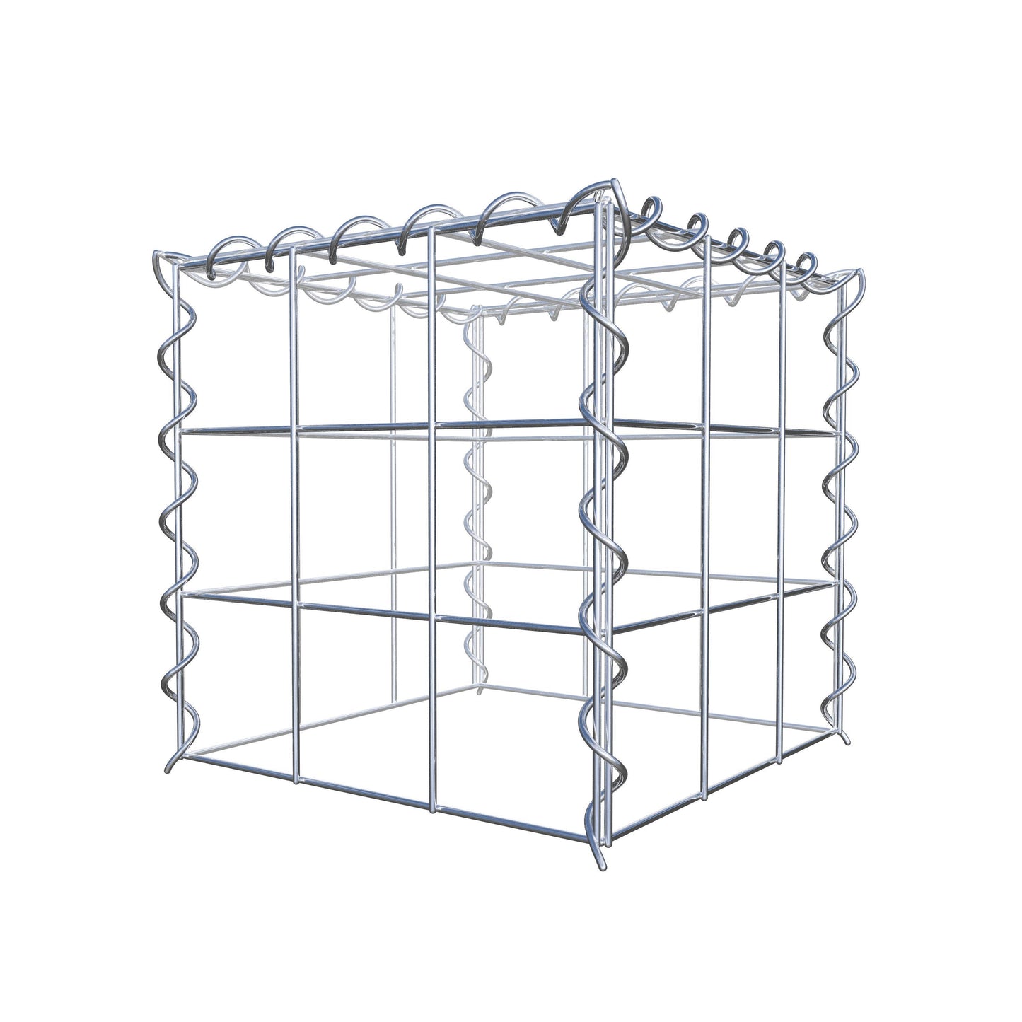 Add-on schanskorf type 3 30 cm x 30 cm x 30 cm (L x H x D), maaswijdte 10 cm x 10 cm, spiraal