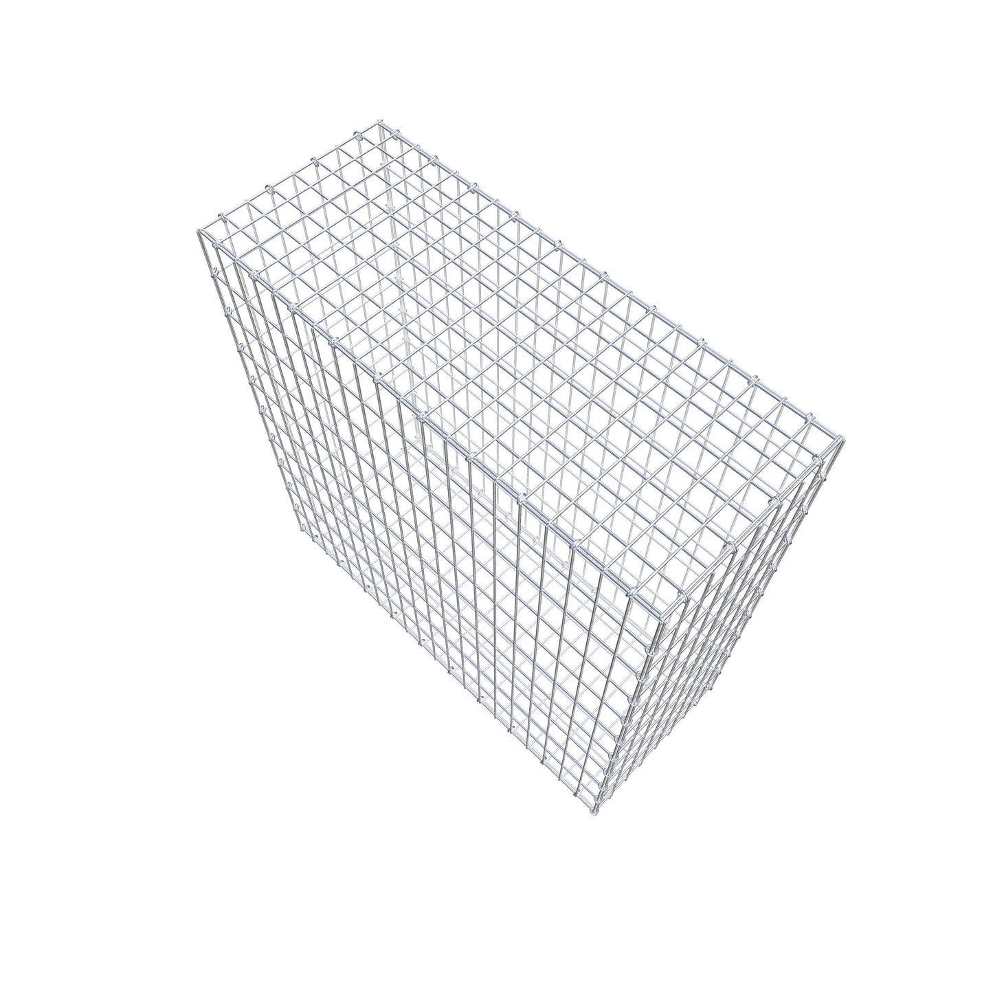 Gabion 100 cm x 100 cm x 40 cm (L x H x D), maskestørrelse 5 cm x 10 cm, C-ring