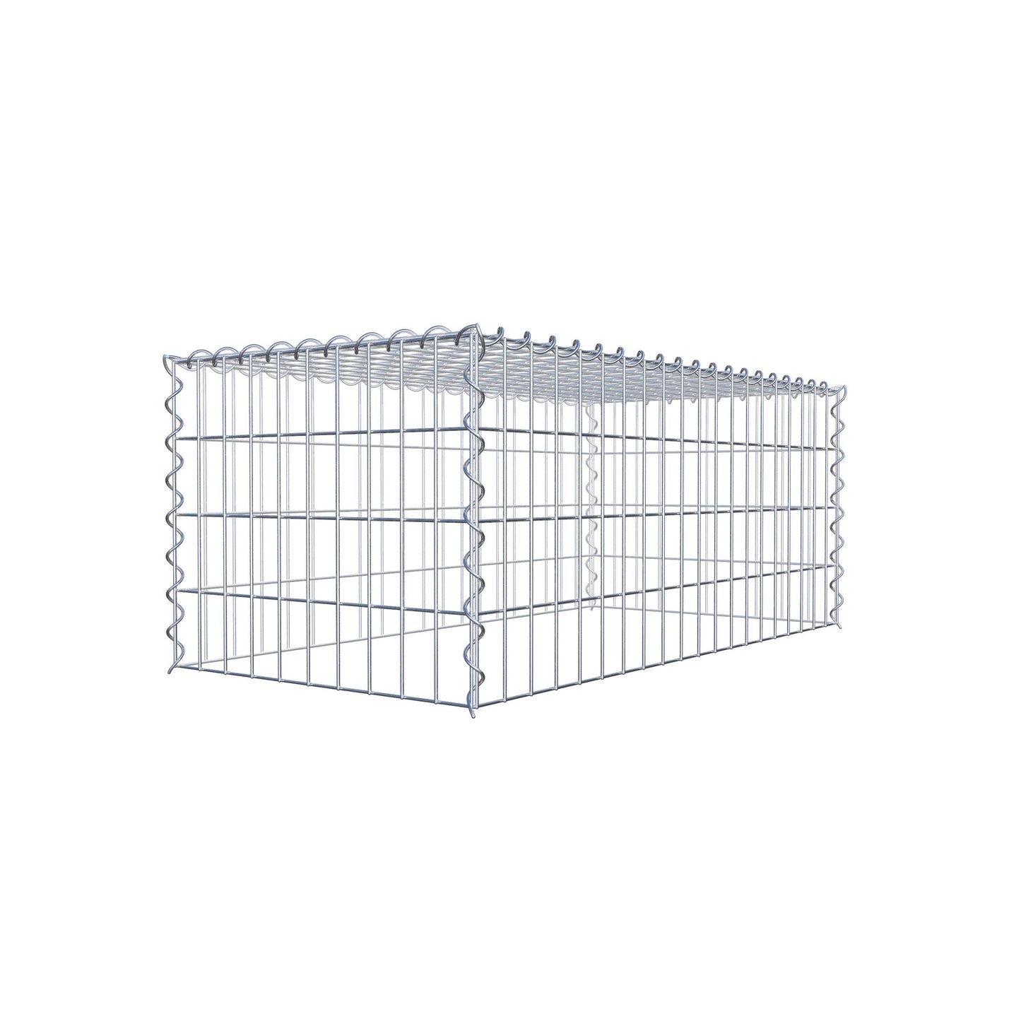 Gabbione aggiuntivo tipo 3 100 cm x 40 cm x 50 cm (L x A x P), maglia 5 cm x 10 cm, spirale