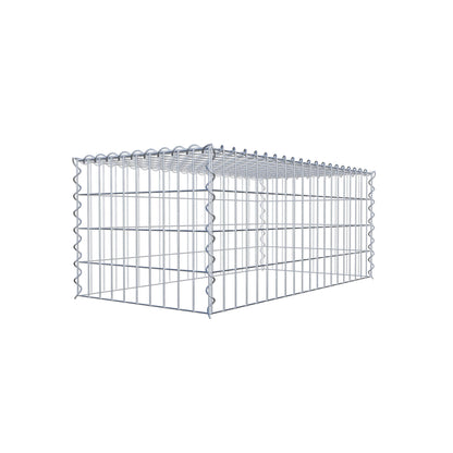 Gabbione aggiuntivo tipo 3 100 cm x 40 cm x 50 cm (L x A x P), maglia 5 cm x 10 cm, spirale