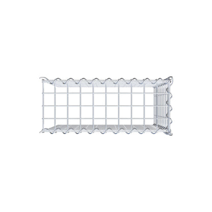 Add-on schanskorf type 4 50 cm x 50 cm x 20 cm (L x H x D), maaswijdte 5 cm x 5 cm, spiraalvormig