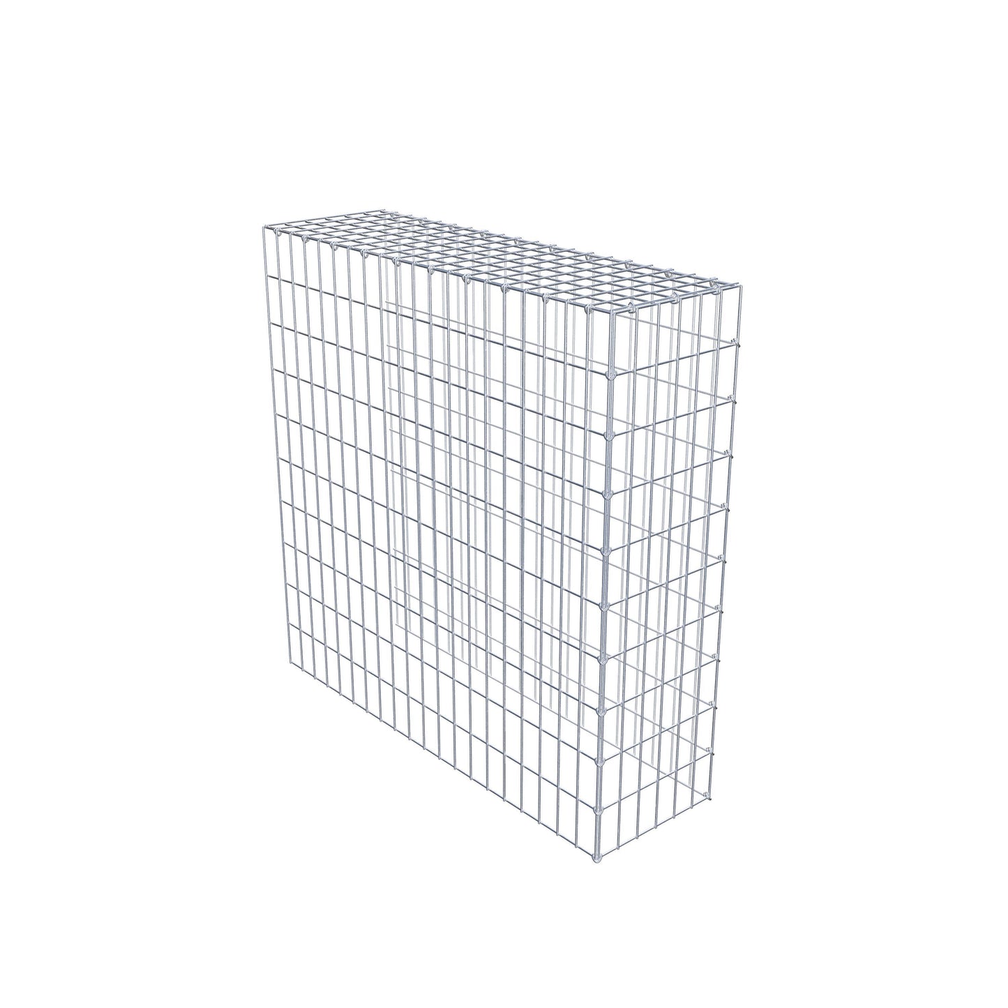 Opbouw schanskorf type 4 100 cm x 100 cm x 30 cm (L x H x D), maaswijdte 5 cm x 10 cm, C-ring