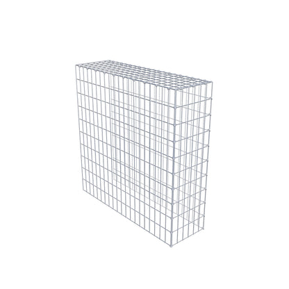 Opbouw schanskorf type 4 100 cm x 100 cm x 30 cm (L x H x D), maaswijdte 5 cm x 10 cm, C-ring