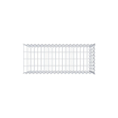 Opvokset gabion type 2 100 cm x 50 cm x 40 cm (L x H x D), maskestørrelse 5 cm x 10 cm, spiral