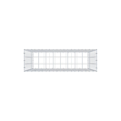 Gavión 100 cm x 100 cm x 30 cm (L x A x P), malla 10 cm x 10 cm, anillo en C
