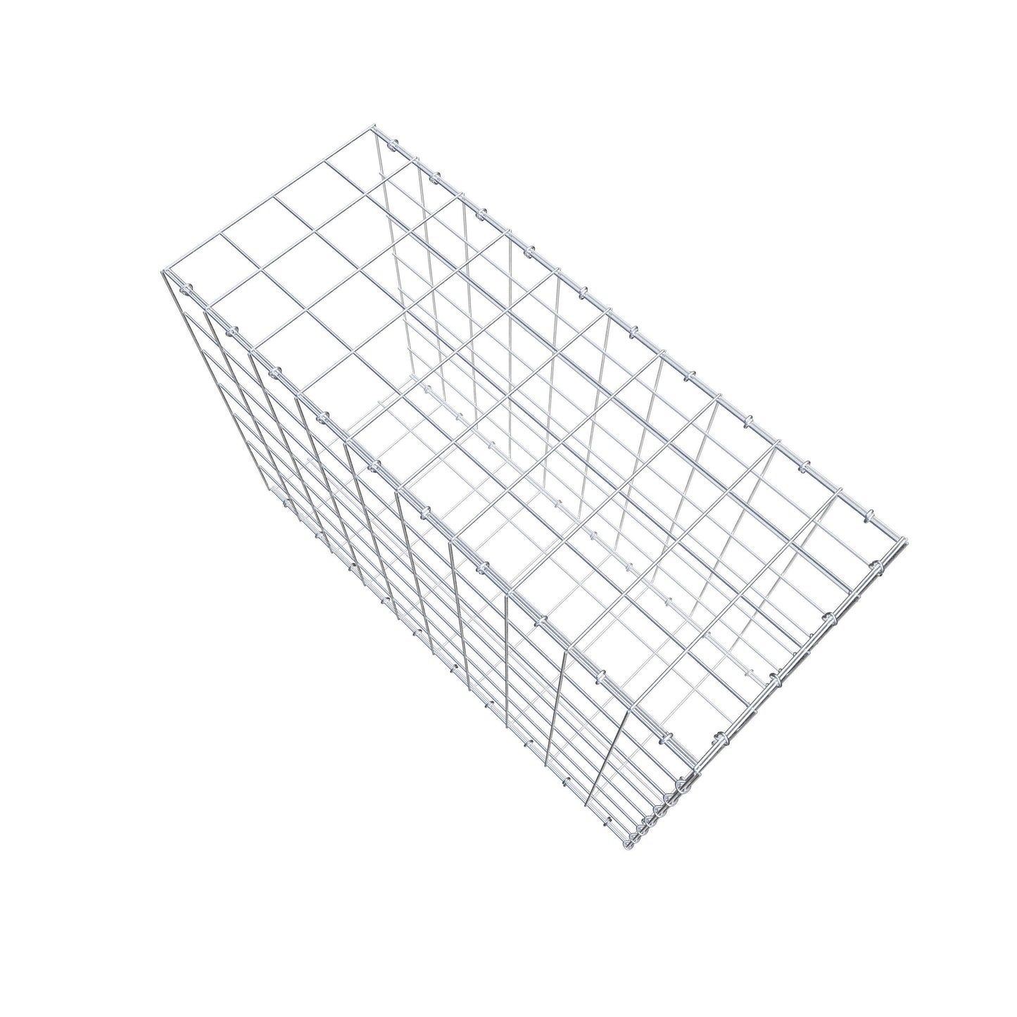 Gavión complementario de tipo 2 100 cm x 70 cm x 40 cm (L x A x P), malla 10 cm x 10 cm, anillo en C