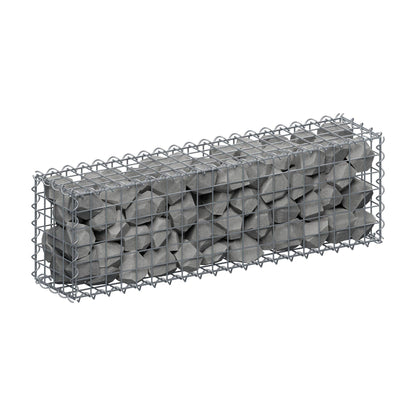 Gabião 100 cm x 30 cm x 20 cm (C x A x P), malhagem 5 cm x 5 cm, espiral