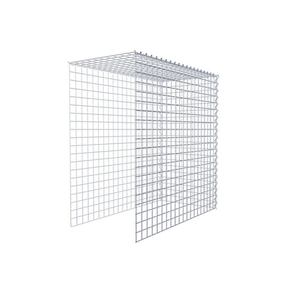 Opvokset gabion type 4 100 cm x 100 cm x 50 cm (L x H x D), maskestørrelse 5 cm x 5 cm, spiral