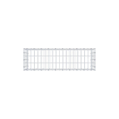 Gabion 100 cm x 40 cm x 30 cm (L x H x D), maskestørrelse 5 x 10 cm, spiralring