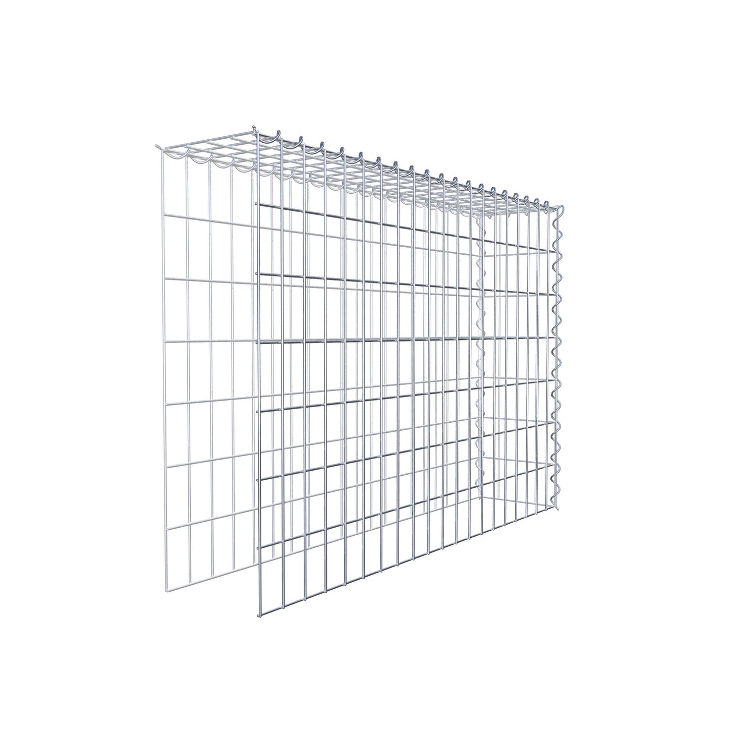 Gavión complementario tipo 4 100 cm x 70 cm x 20 cm (L x A x P), malla 5 cm x 10 cm, espiral