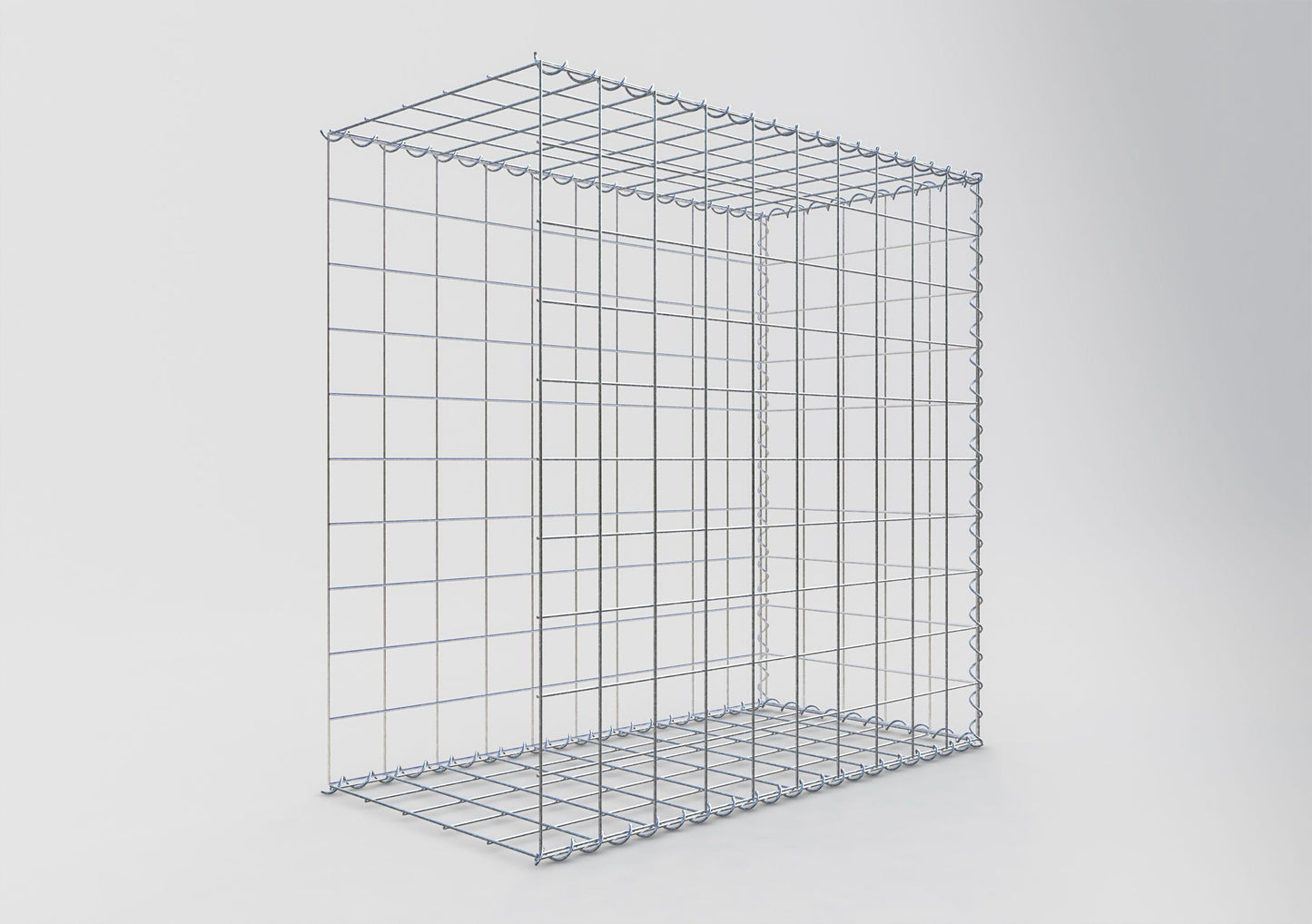 Add-on schanskorf type 2 100 cm x 100 cm x 50 cm (L x H x D), maaswijdte 10 cm x 10 cm, spiraal
