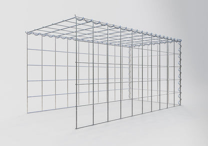 Gabião tipo 4 100 cm x 50 cm x 50 cm (C x A x P), malhagem 10 cm x 10 cm, espiral