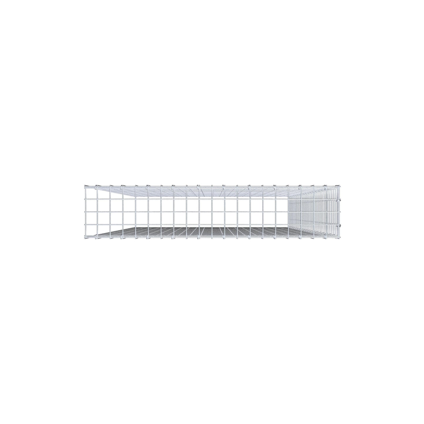 Gabbione aggiuntivo tipo 4 200 cm x 100 cm x 20 cm (L x H x P), maglia 5 cm x 5 cm, anello a C