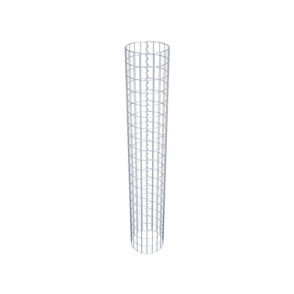 Colonne de gabion ronde 32 cm de diamètre, 200 cm de hauteur, maille 5 cm x 10 cm