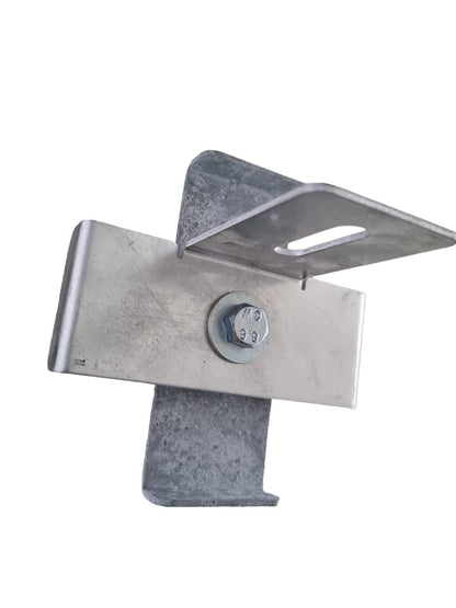 Klem met hekbeugel Maaswijdte 10 x 10 cm, gegalvaniseerd